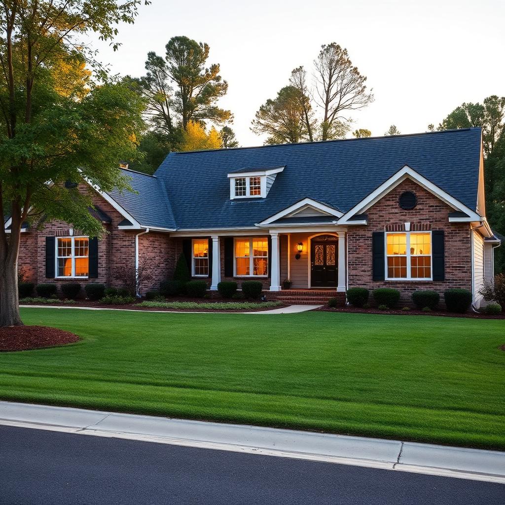 New roof on traditional NC home